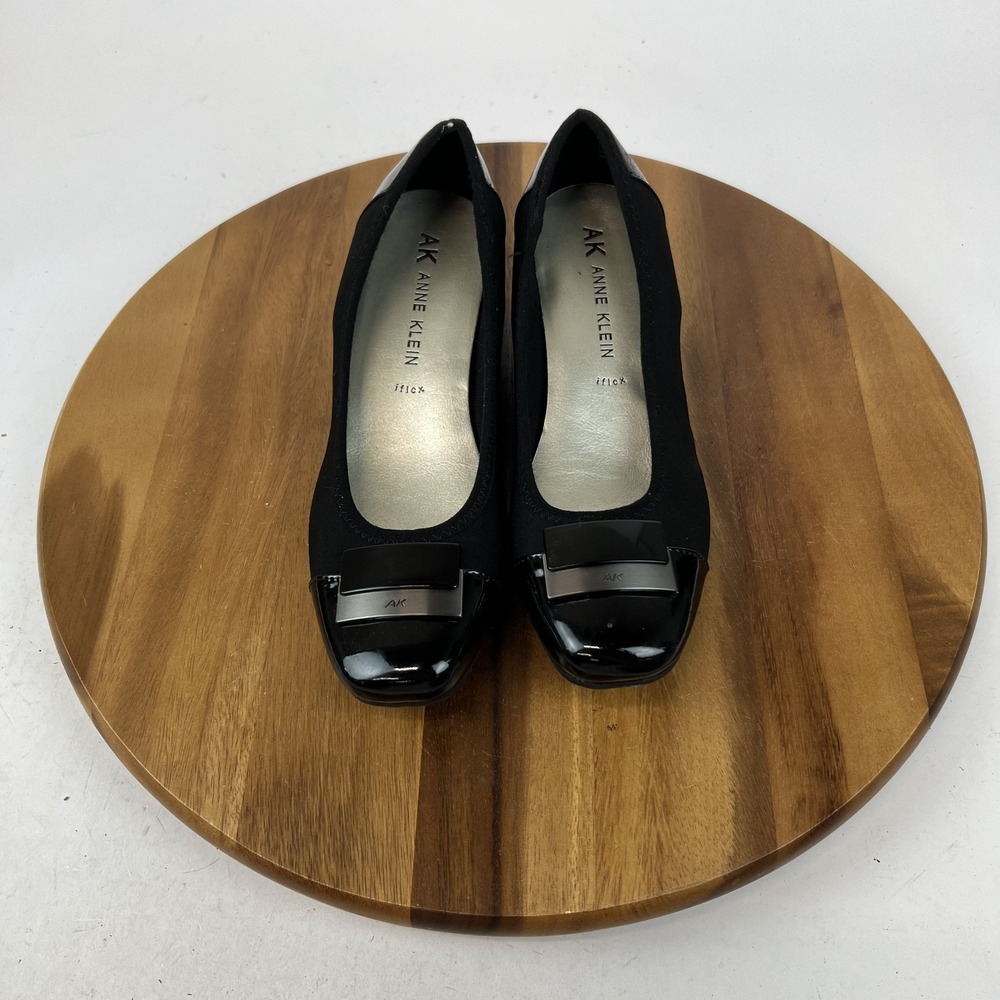 Womens Anne Klein Waverly Black Casual Cap Toe Wedge Loafers Size 9.5 M GUC - Picture 6 of 8